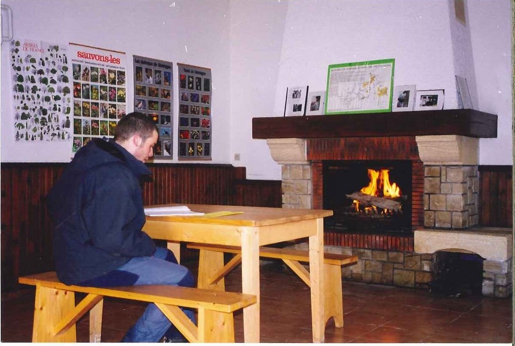 Feu de cheminée au Claret